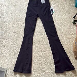 Forever 21 Black Knitwear Flare Leggings